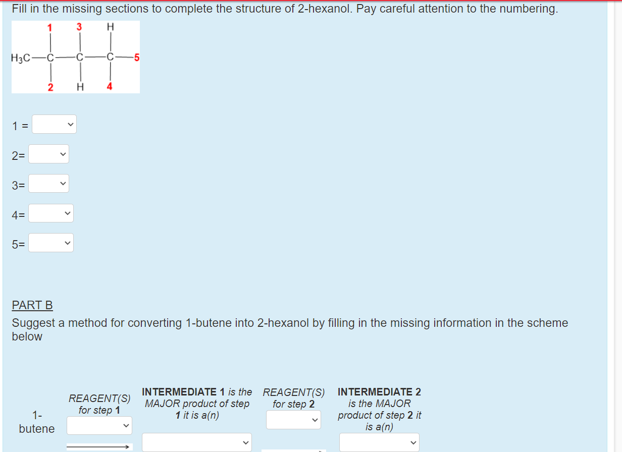 Solved Fill In The Missing Sections To Complete The | Chegg.com