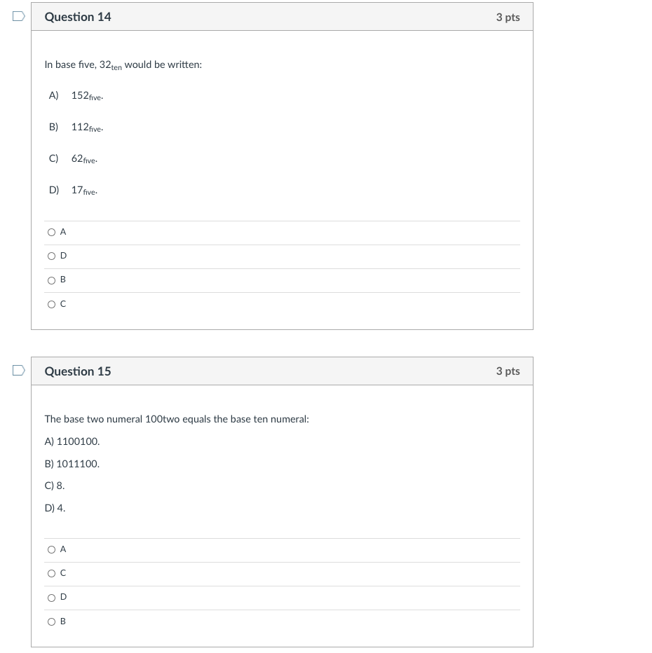 solved-question-14-3-pts-in-base-five-32ten-would-be-chegg