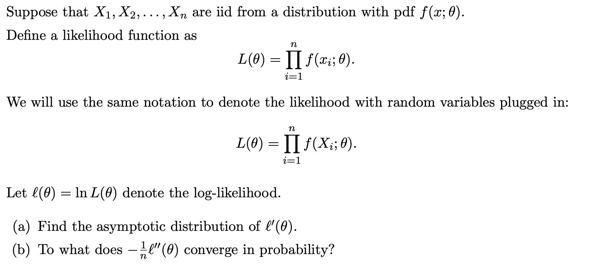 Solved Suppose That X1 X2 Are Iid From A Distri Chegg Com