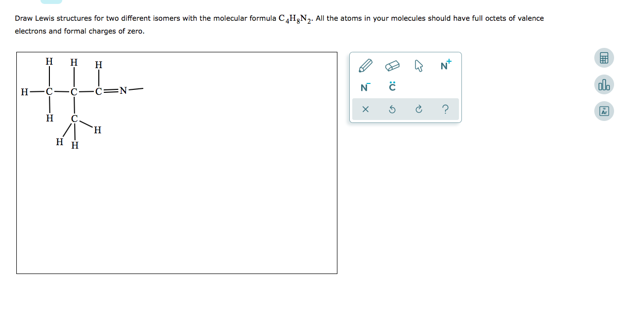 Solved Draw Lewis Structures For Two Different Isomers With Chegg Com