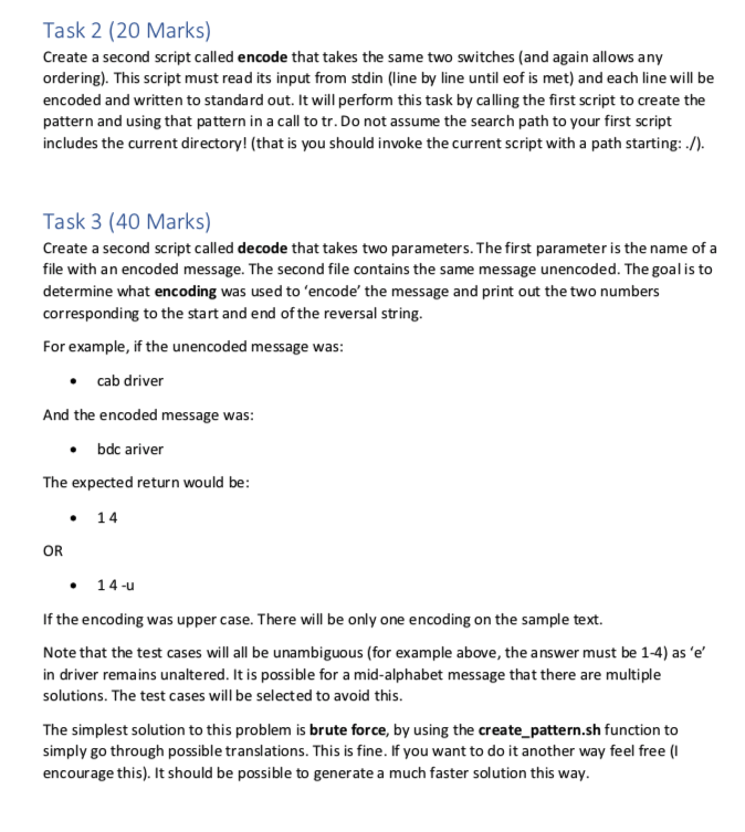 Labelling Make Code Script. Question Task 2 (20 Marks) Create a second script called | Chegg.com
