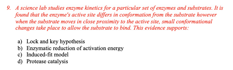 inhibitor and enzyme experiment