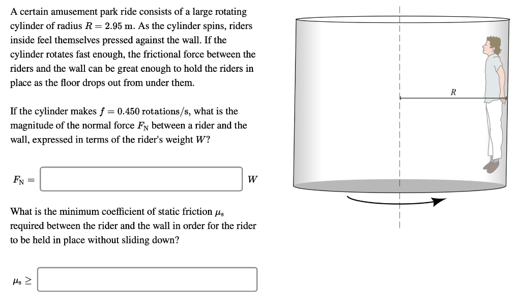 Solved A certain amusement park ride consists of a large | Chegg.com