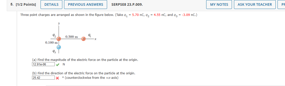 Solved point charges are arranged as shown in the figure | Chegg.com