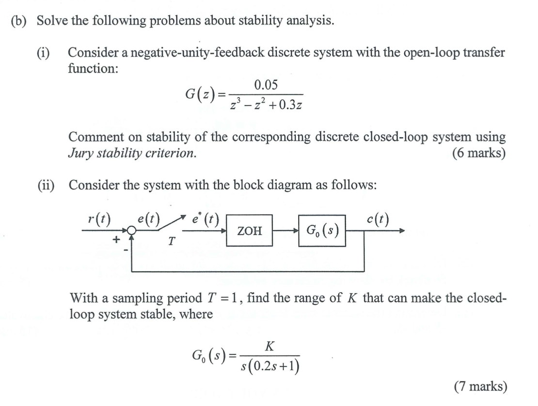 Solved Solve The Following Problems About Stability | Chegg.com