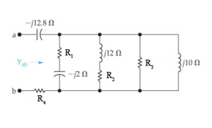 Solved Find the admittance \\( Y_{\\mathrm{ab}} \\) in the | Chegg.com