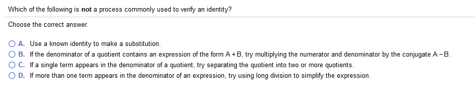 Solved Which of the following is not a process commonly used | Chegg.com