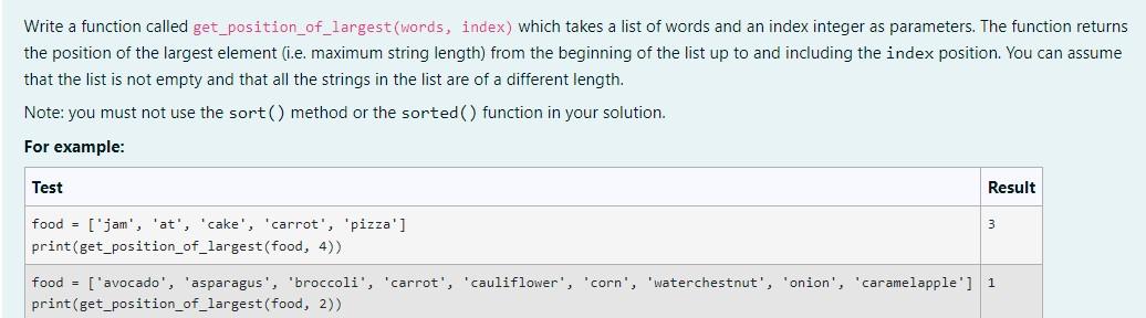 Solved Write A Function Called | Chegg.com