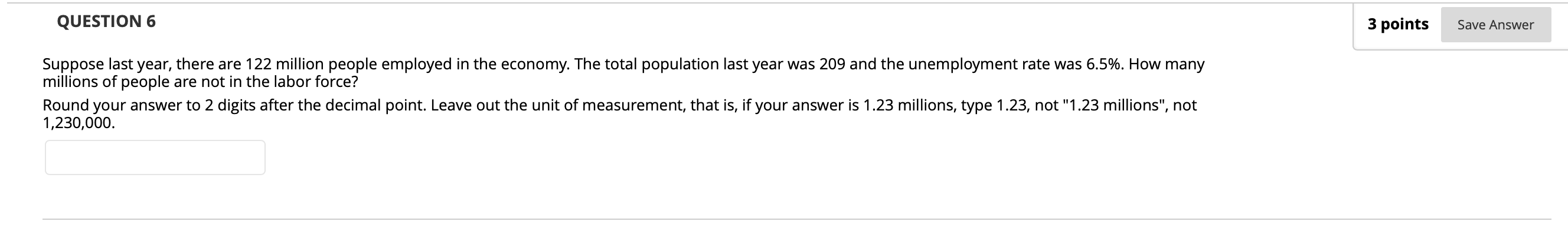 Solved QUESTION 6 Save Answer Suppose last year, there are | Chegg.com