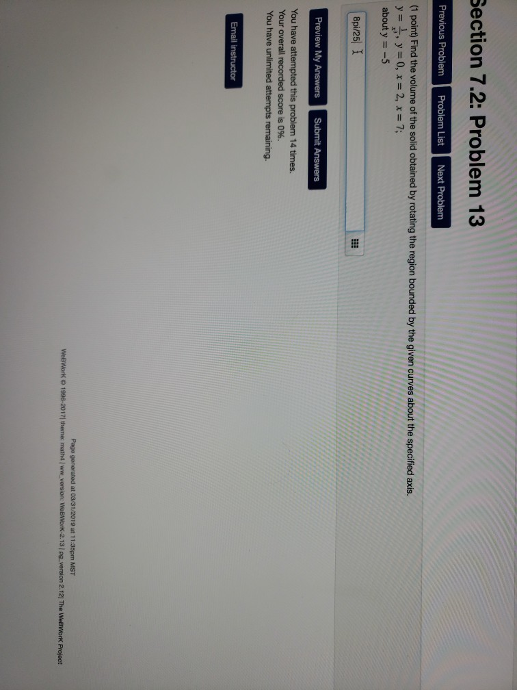 Solved Section 7.2: Problem 13 Previous Problem Problem List | Chegg.com