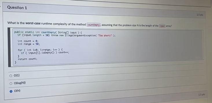 Solved When quick sort is used to sort the following array | Chegg.com