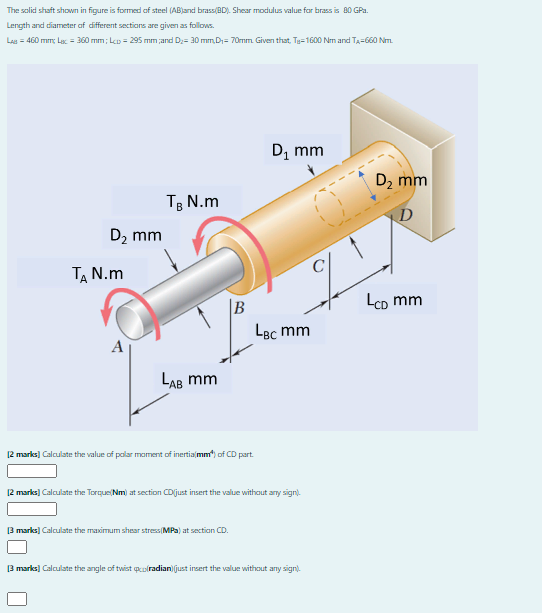solved-the-solid-shaft-shown-in-figure-is-formed-of-steel-chegg