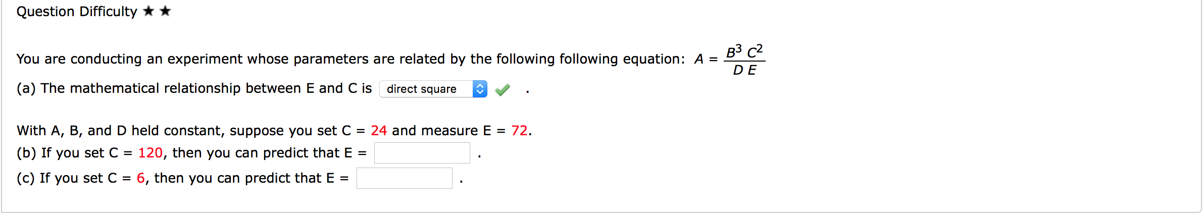 Solved Question Difficulty ** B You are conducting n | Chegg.com