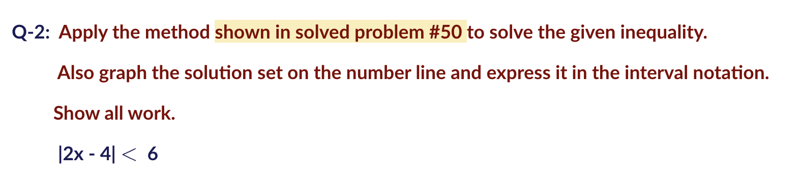 Solved Q-2: Apply the method shown in solved problem \#50 to | Chegg.com