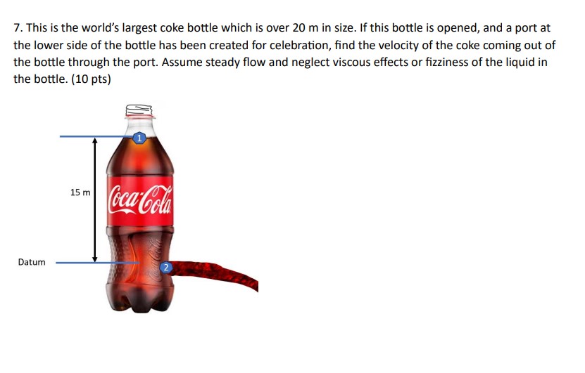 Solved 7. This is the world's largest coke bottle which is | Chegg.com