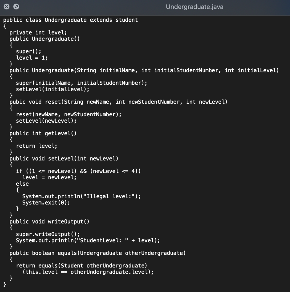 Solved Homework 2a Download and execute inheritance code | Chegg.com