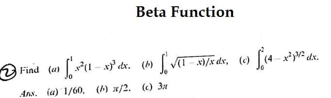 Solved Beta Function 23/2 Ix 2 Find (u) » [*2*1 – vyelv. | Chegg.com