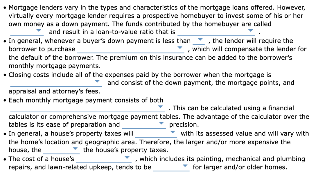 Solved 8. The Benefits And Costs Of Homeownership What Are | Chegg.com