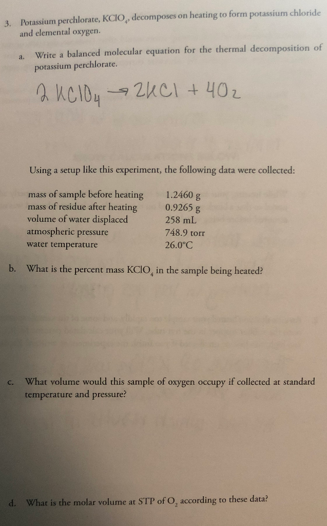 solved-potassium-perchlorate-decomposes-on-heating-to-form-chegg