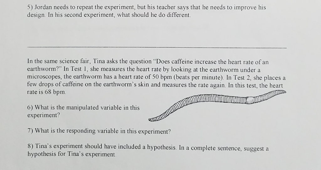 Solved Scientific Method - Manipulated and Responding | Chegg.com