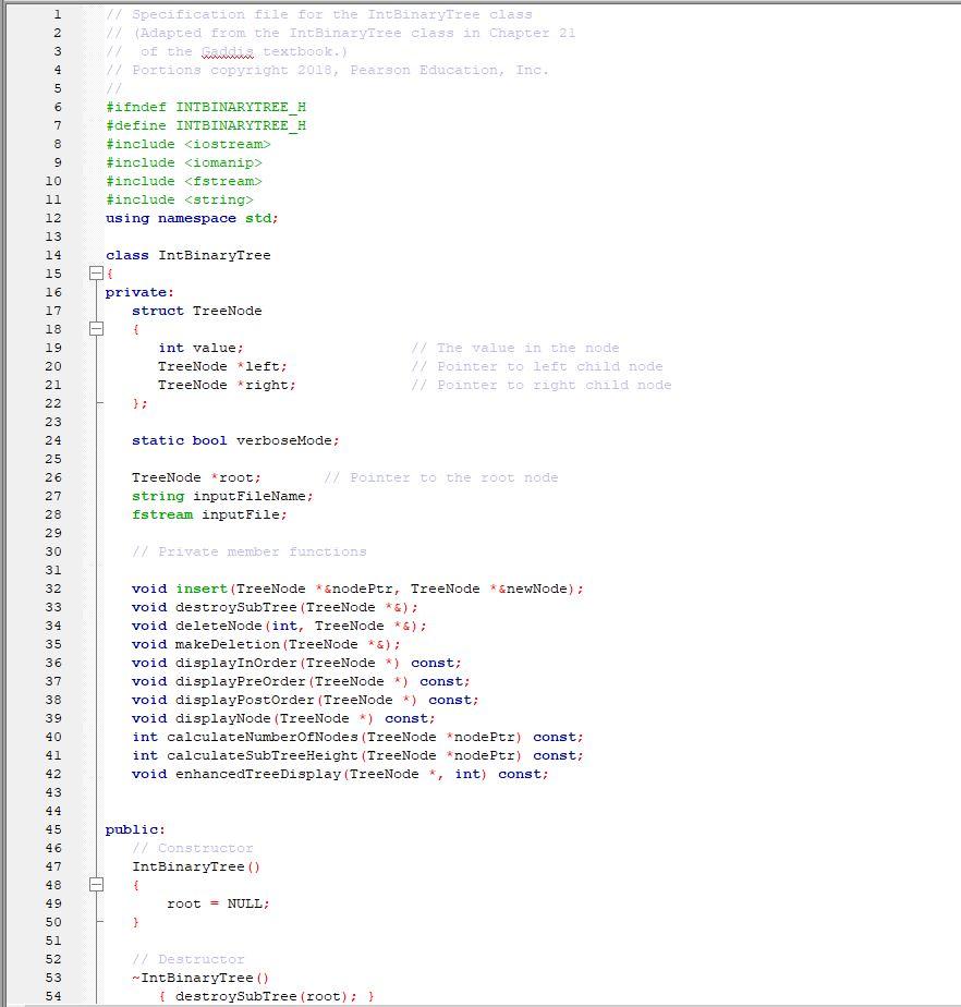 Solved CSC237 C++ Programming Lab21a Binary Trees This lab | Chegg.com