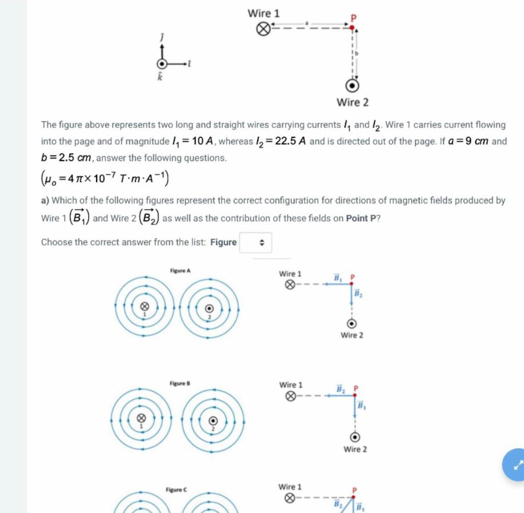 Solved Figure Wire 1 BP B Wire 2 Figure Wire 1 B Wire 2 | Chegg.com