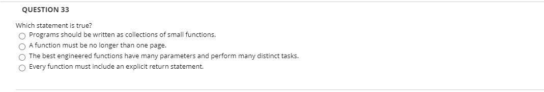Solved QUESTION 14 Which statement is false? Each function | Chegg.com