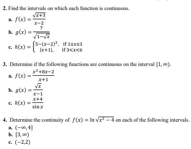 Solved Direction: Determine if the given function is | Chegg.com