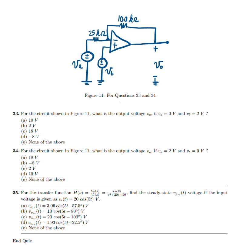 Solved Figure 11: For Questions 33 And 34 33. For The 