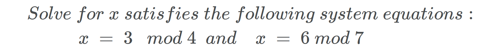 Solved Solve for x satisfies the following system equations | Chegg.com