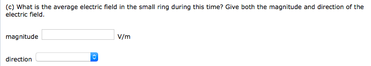 Solved In the figure below a very small circular metal ring | Chegg.com