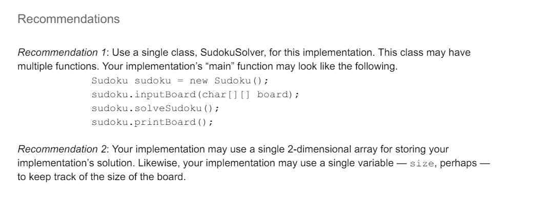 Solved Requirement 1: Your implementation must accept a | Chegg.com