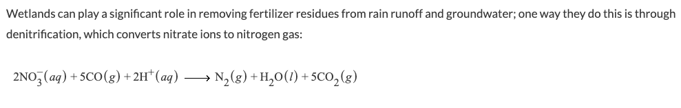 Solved Wetlands can play a significant role in removing | Chegg.com