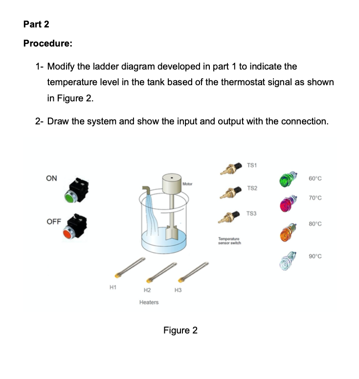 PLC Temperature Control In a vessel there are Three