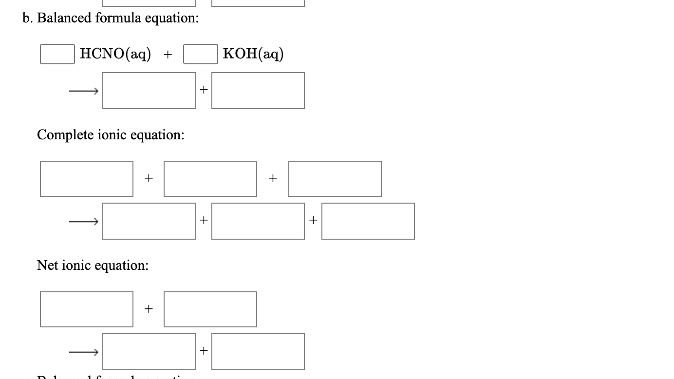 Solved Write the balanced formula, complete ionic, and net | Chegg.com