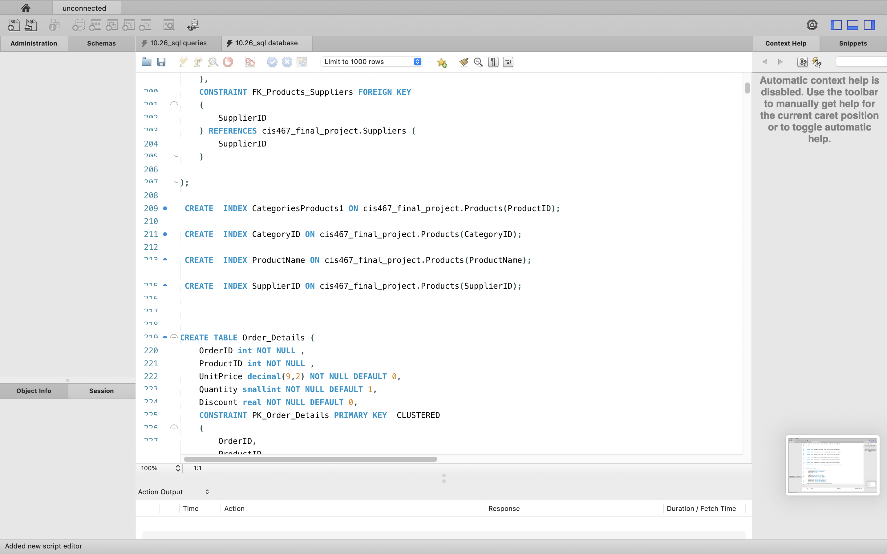 Solved The script file final_project_database_cis467.sql | Chegg.com