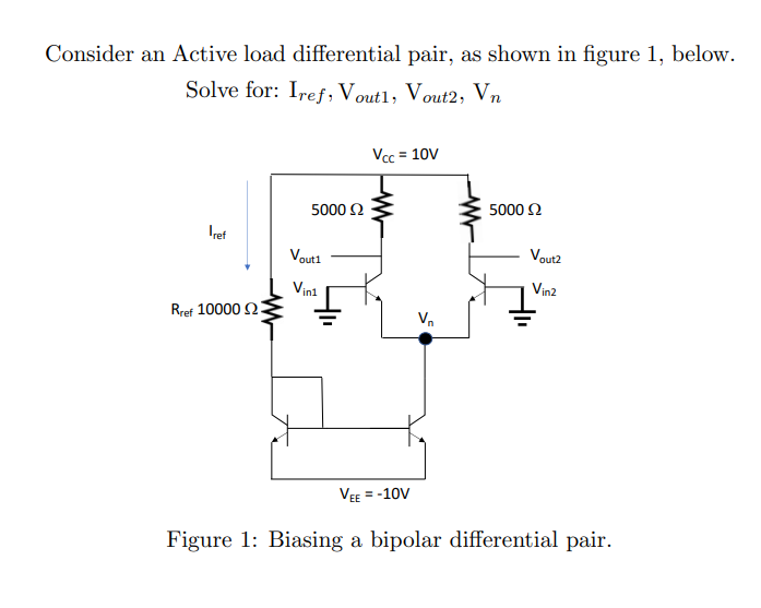 Solved Consider an Active load differential pair, as shown | Chegg.com