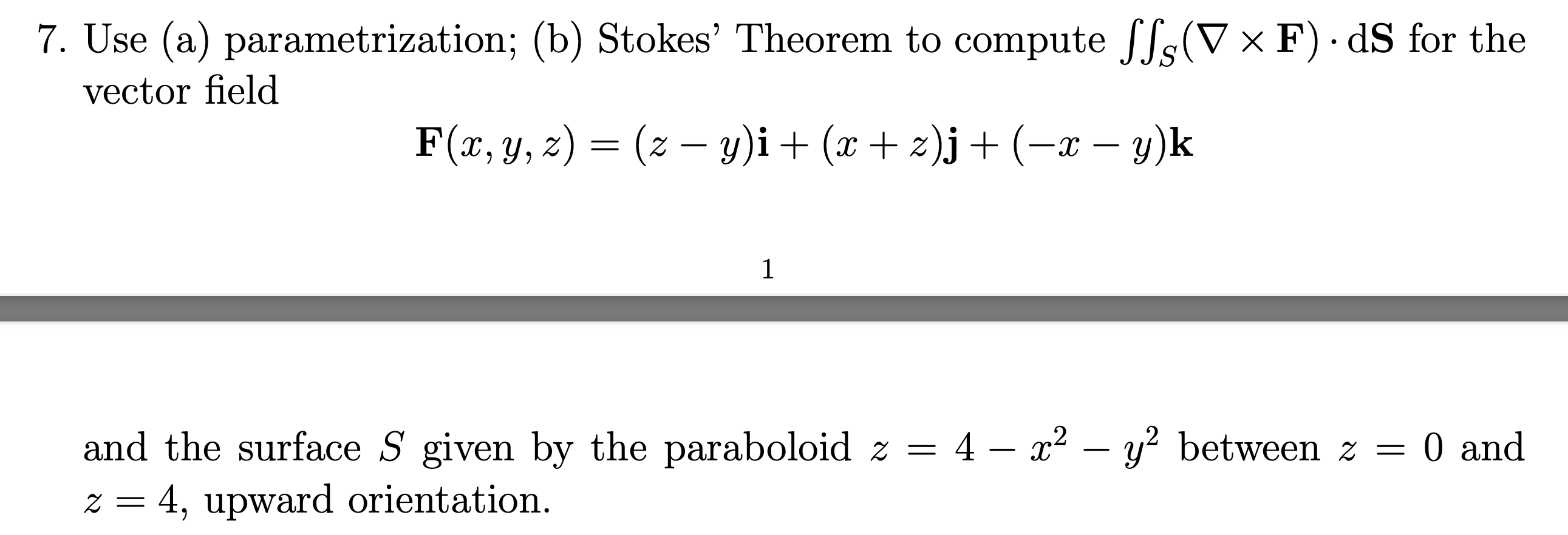 Solved 7. Use (a) Parametrization; (b) Stokes' Theorem To | Chegg.com