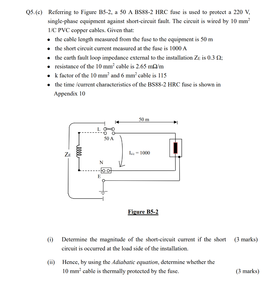 Illustrate With Diagram How Could A 100A HRC Fuse As, 51 OFF