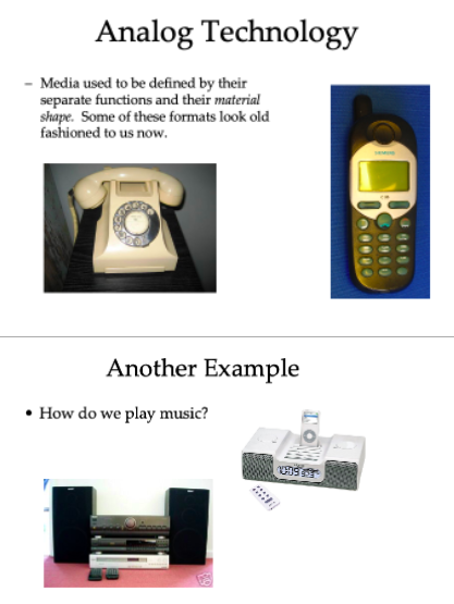 Solved Analog Technology - Media used to be defined by their | Chegg.com