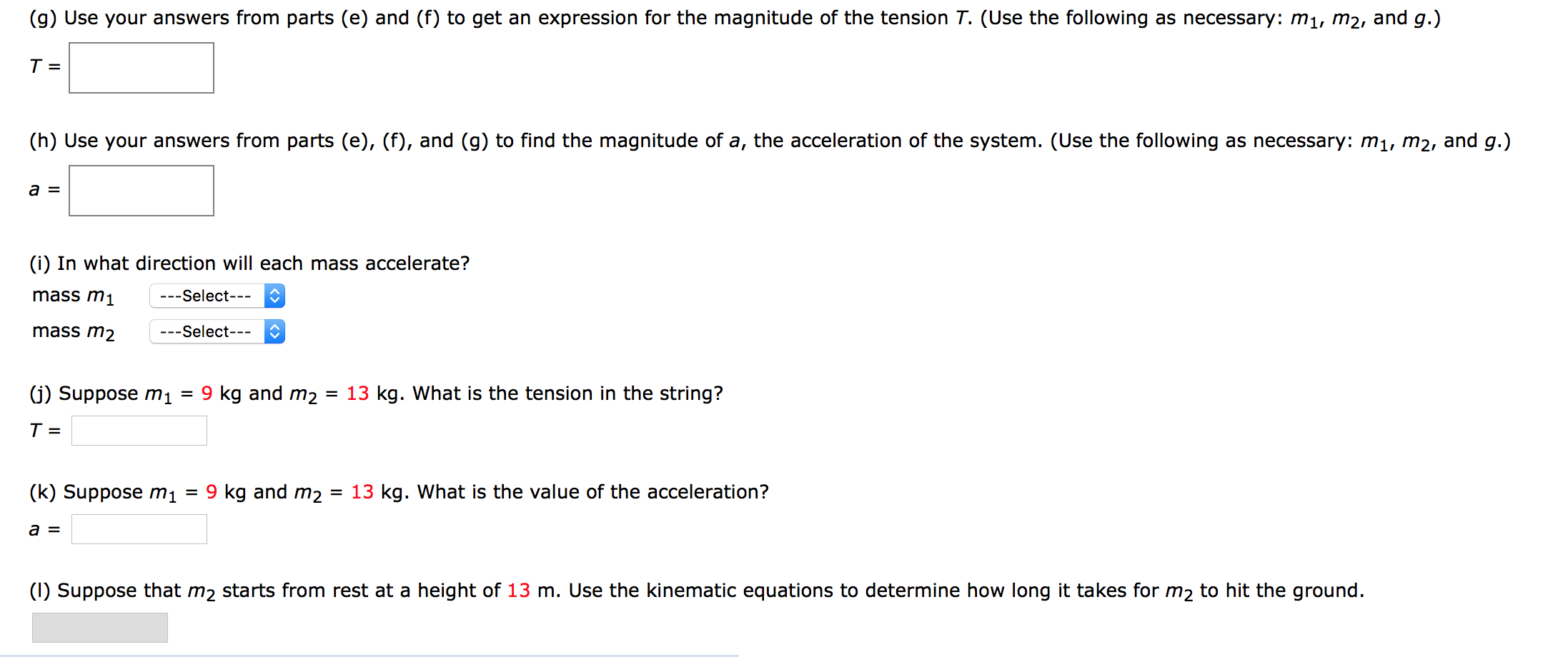 Atwood machine problems image