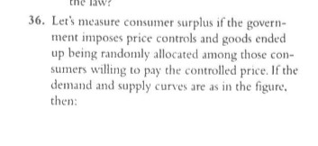 Solved the law? 36. Let's measure consumer surplus if the | Chegg.com