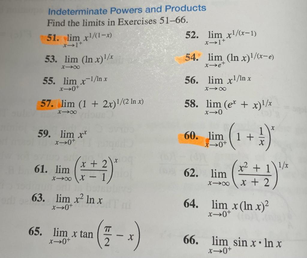 Solved et? dt 1 $ lim X1 1 Ꮖ х In