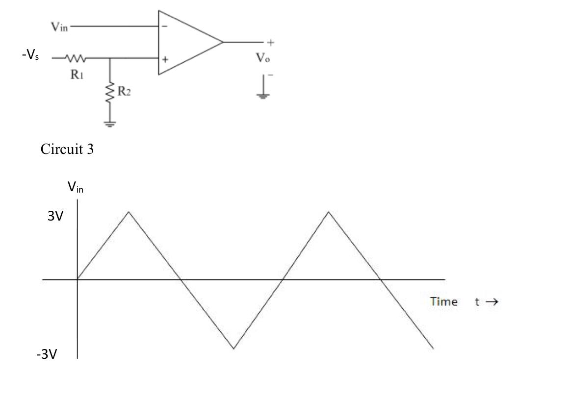 Solved With the input voltage given as follows, for all the