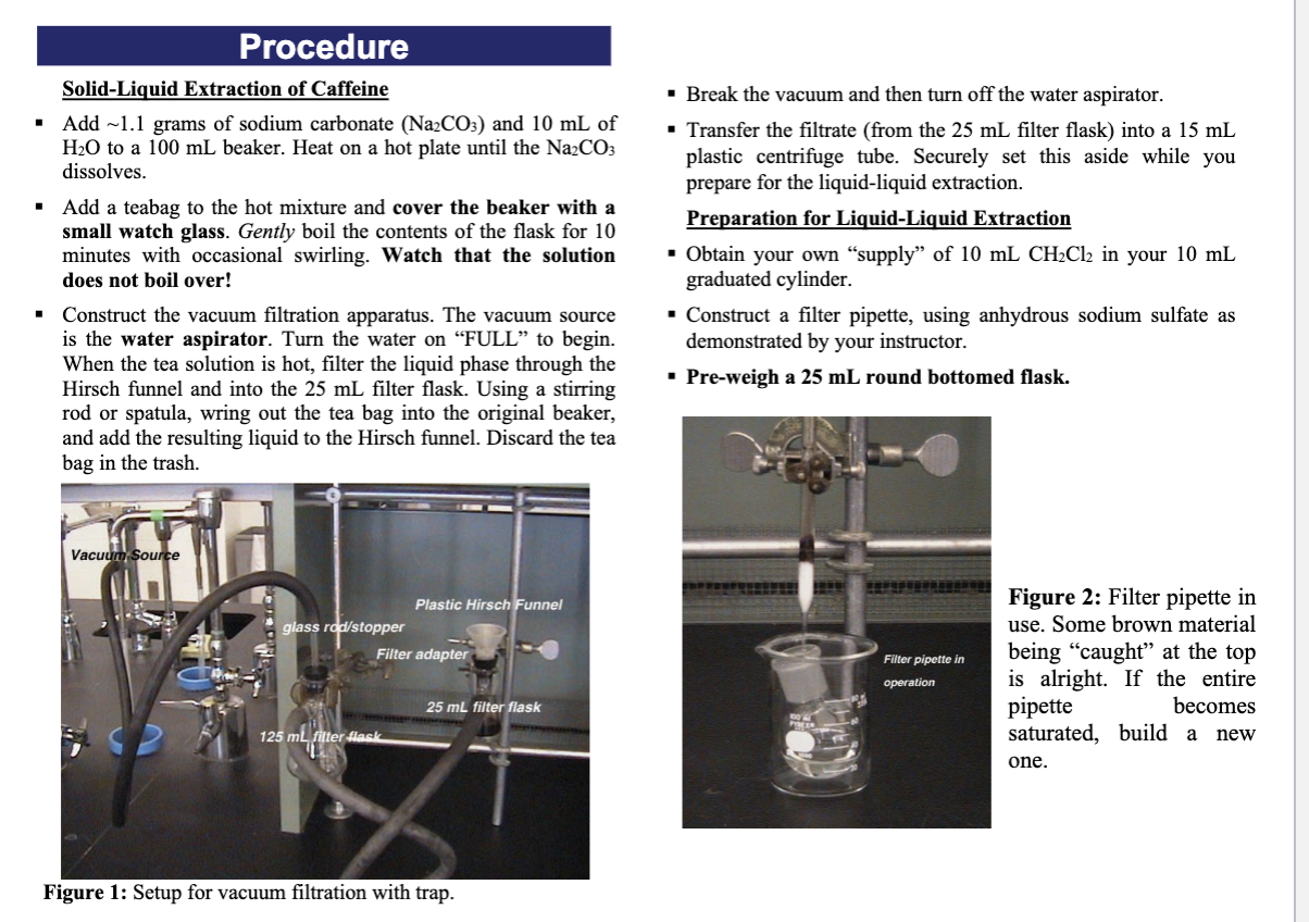 aim of liquid liquid extraction experiment