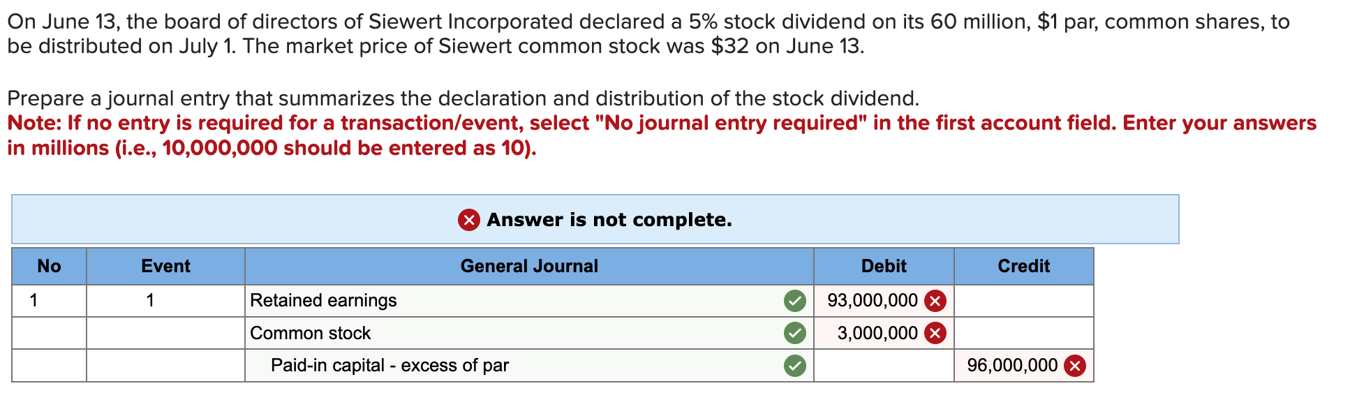 Solved On June 13 , the board of directors of Siewert