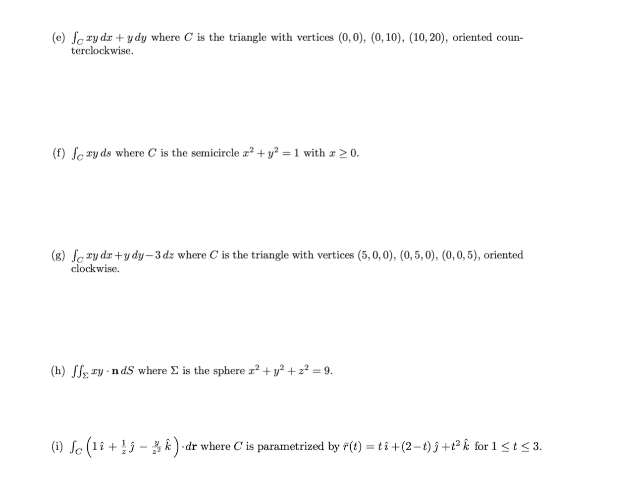 Solved Please Answer A Through I Of This Problem Each Op Chegg Com