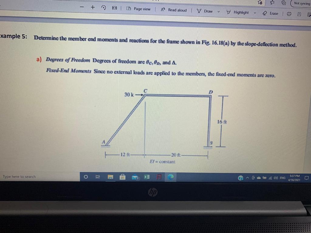 Solved Not Syncing Be D Page View A Read Aloud Draw Chegg Com