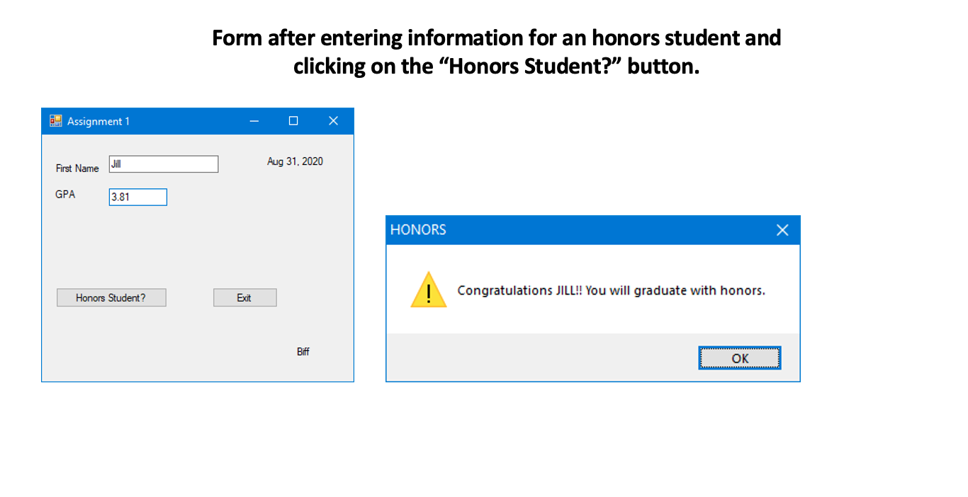 Solved Using visual studio. You should lay out the form | Chegg.com