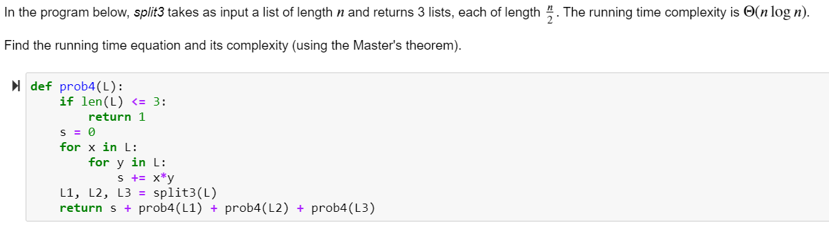 Solved In the program below, split5 takes as input a list of | Chegg.com
